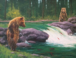 Bears Fishing