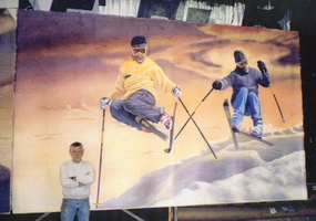 Mural sized oil painting
